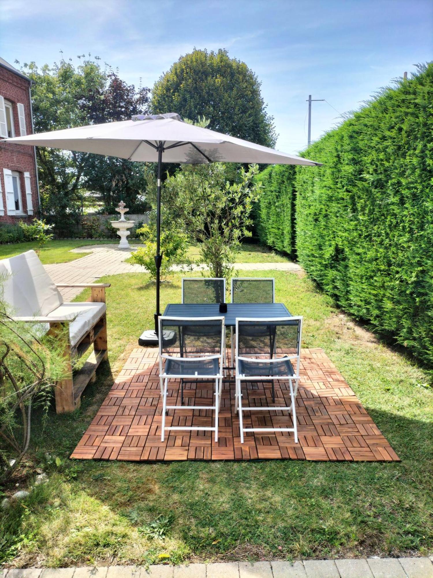 Studio Privatif Avec Jardin 4 Personnes Berck Bagian luar foto